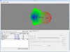 A radiation pattern with a mesh and without the grid